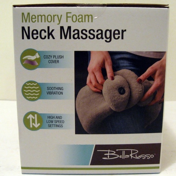 BELLA RUSSO ~NEW~ Cordless Plush Memory Foam Back Shoulders Neck Massager - Picture 5 of 5